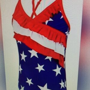 Patriotic Stars Kids Swimsuit